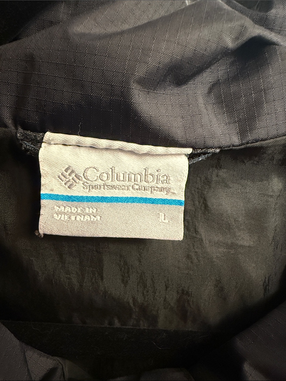 Columbia Men’s Black Hooded Rain Jacket Size Large - Picture 2 of 6